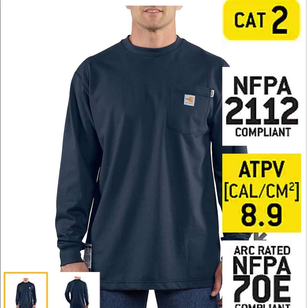 CARHARRT BRAND NEW NEVER WORN -Mens L - Color: Navy Blue -Performance Technology